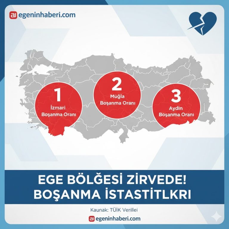 Ege Bölgesi Şampiyonluğu Kimseye Bırakmadı: Türkiye’nin Boşanma Haritası Netleşti!